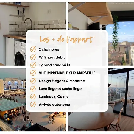 Le Rooftop De La Belle De Mai - T3 60M2 Avec Vue Marseilles Exterior foto